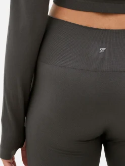 Fitnesskleidung Und Activewear|Primark Lange, Nahtlose Performance-Leggings Dunkelgrau