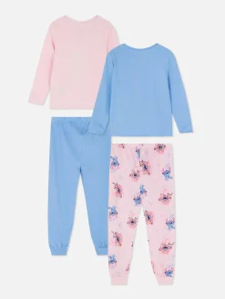 Schlafanzüge Und Nachtwäsche|Primark Langer „Disney Stitch & Engel“ Schlafanzug, 2er-Pack Multi