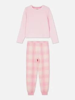 Schlafanzüge Und Nachtwäsche|Primark Langer Jersey-Schlafanzug Rosa
