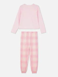 Schlafanzüge Und Nachtwäsche|Primark Langer Jersey-Schlafanzug Rosa