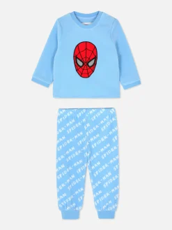 Schlafanzüge Und Nachtwäsche|Primark Langer „Marvel Spider-Man“ Schlafanzug Blau