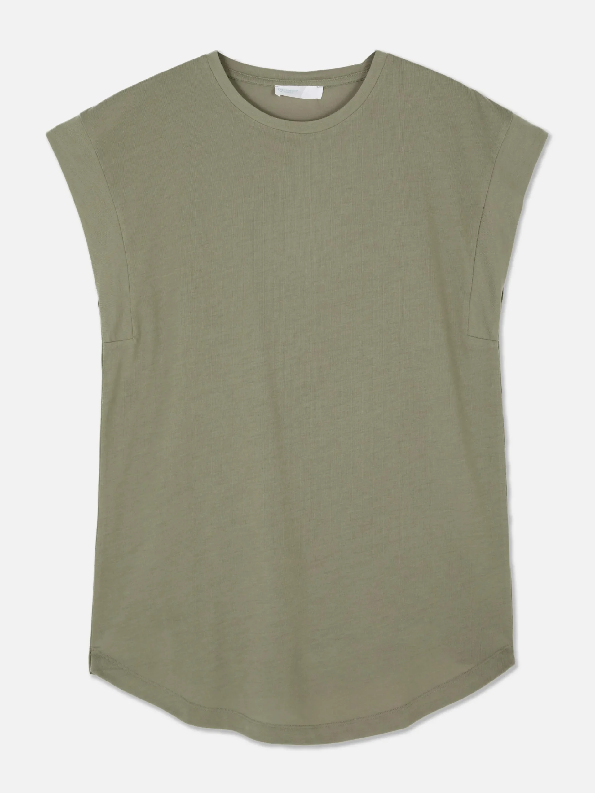 Tops Und T-Shirts|Primark Langes Essential-T-Shirt Khakifarben