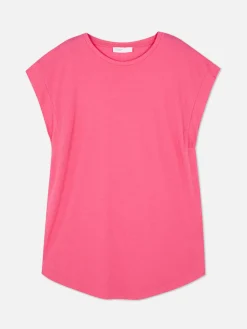 Tops Und T-Shirts|Primark Langes Essential-T-Shirt Rosa