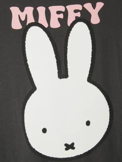 Schlafshirts Und Nachthemden|Primark Langes „Miffy“ Nachthemd Anthrazitfarben