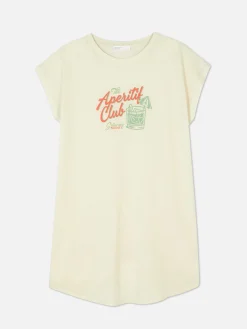 Tops Und T-Shirts|Primark Langes T-Shirt Mit Rundhalsausschnitt Elfenbeinfarben