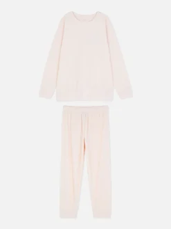 Schlafanzüge|Primark Langärmeliger Mikrofleece-Schlafanzug Rosa