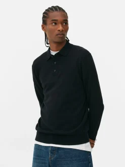 Pullover Und Cardigans|Primark Langärmeliger Polopullover Schwarz