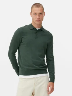Pullover Und Cardigans|Primark Langärmeliger Polopullover Grün