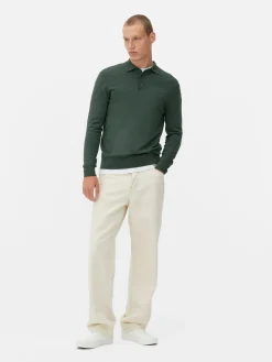 Pullover Und Cardigans|Primark Langärmeliger Polopullover Grün