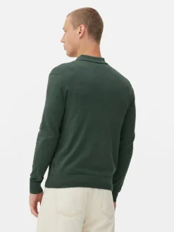 Pullover Und Cardigans|Primark Langärmeliger Polopullover Grün