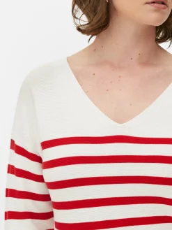 Pullover Und Cardigans|Primark Langärmeliger Pullover Mit U-Boot-Ausschnitt Multi