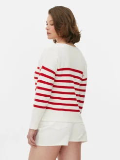 Pullover Und Cardigans|Primark Langärmeliger Pullover Mit U-Boot-Ausschnitt Multi