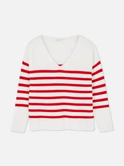 Pullover Und Cardigans|Primark Langärmeliger Pullover Mit U-Boot-Ausschnitt Multi