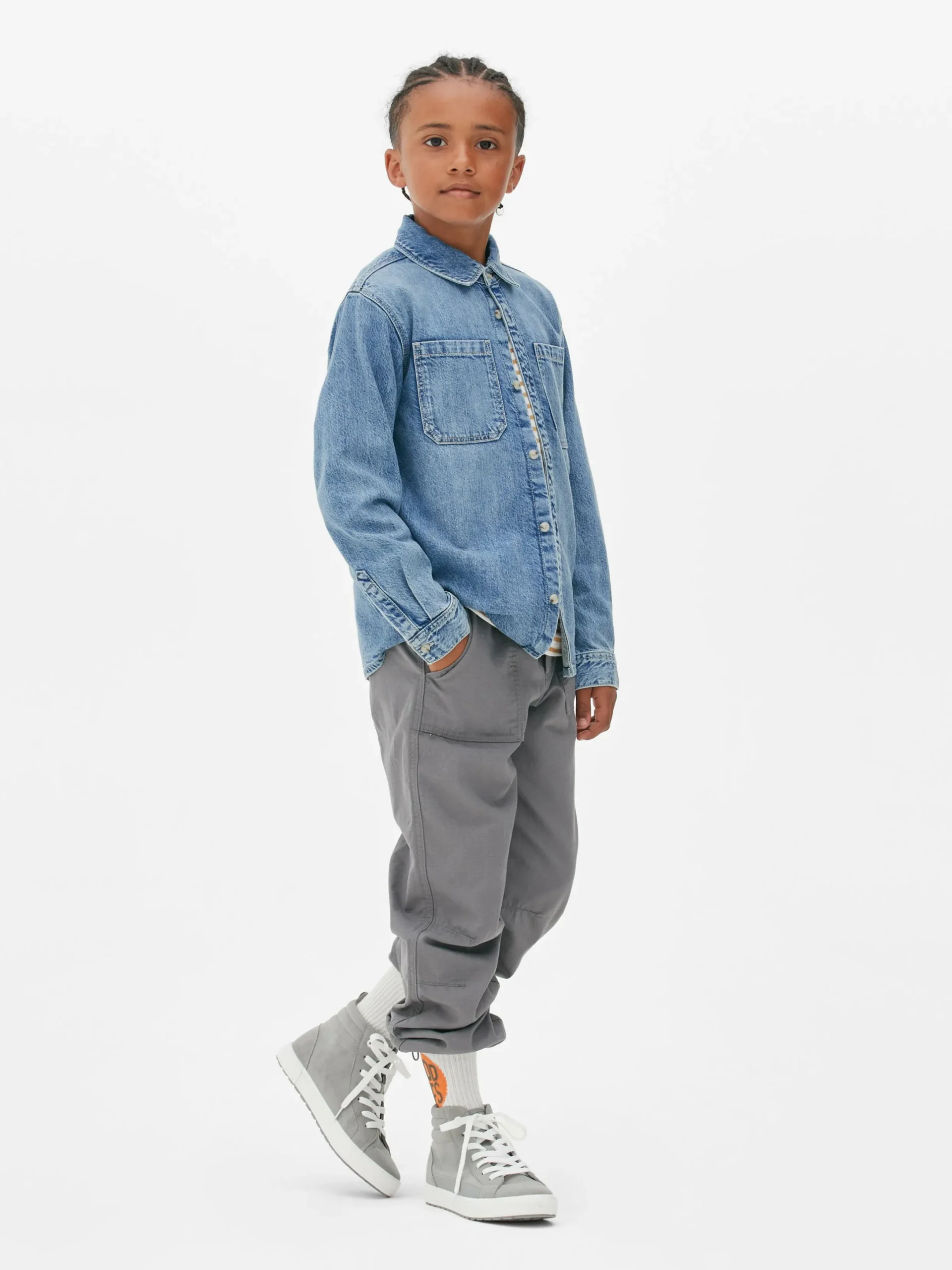 Hemden|Primark Langärmeliges Hemd Aus Denim Blau