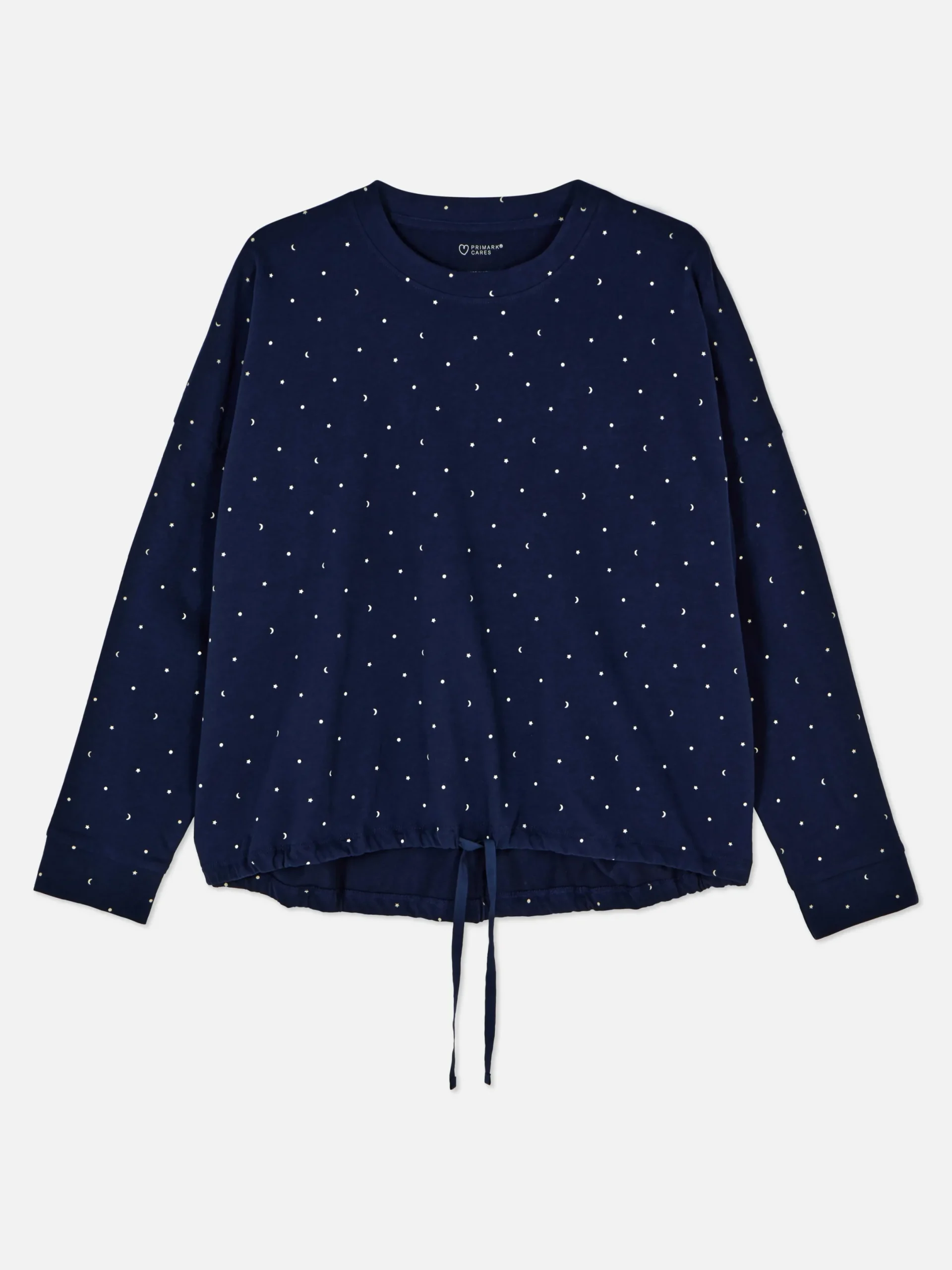 Schlafanzugoberteile|Primark Langärmeliges Schlafanzugtop Mit Himmelsmuster Marineblau