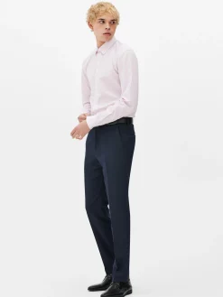 Hemden|Primark Langärmeliges Slim-Fit-Hemd Rosa