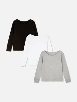 Unterwäsche|Primark Langärmeliges Thermo-Oberteil, 3er-Pack Multi