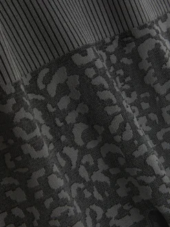 Jogginghosen|Primark Leggings Mit Leopardenmuster Anthrazitfarben