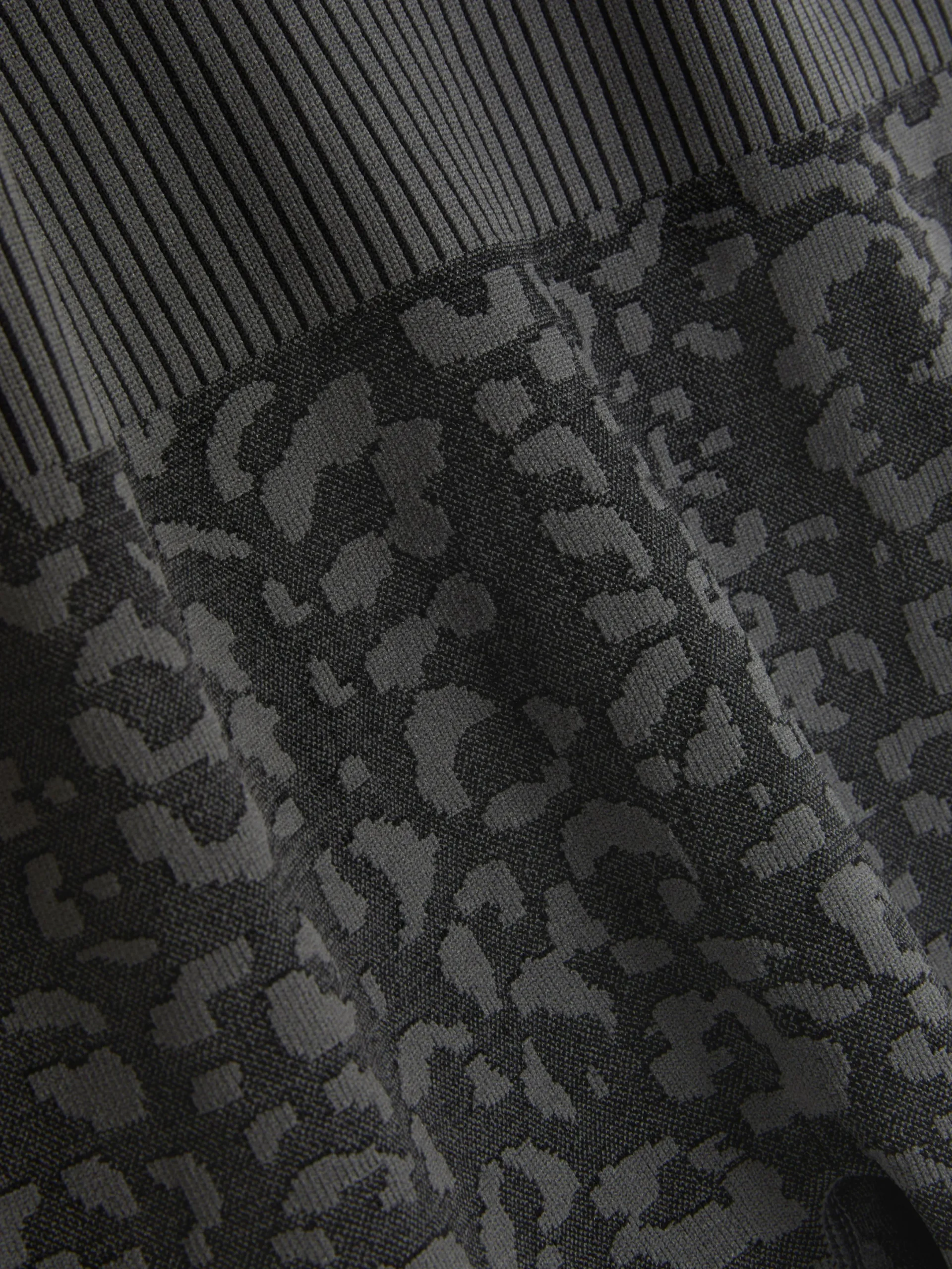Jogginghosen|Primark Leggings Mit Leopardenmuster Anthrazitfarben