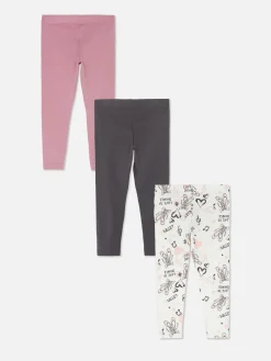 Hosen Und Leggings|Primark Leggings Mit Verschiedenen Mustern, 3er-Pack Anthrazitfarben