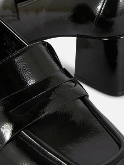 Gothic-Kleidung|Heels|Primark Loafer Mit Absatz Schwarz