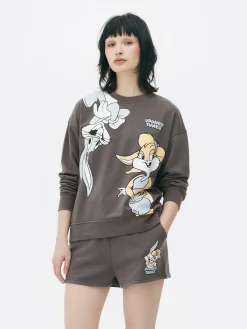 Hoodies Und Sweatshirts|Primark „Looney Tunes Bugs Bunny“ Sweatshirt Zum Kombinieren Anthrazitfarben
