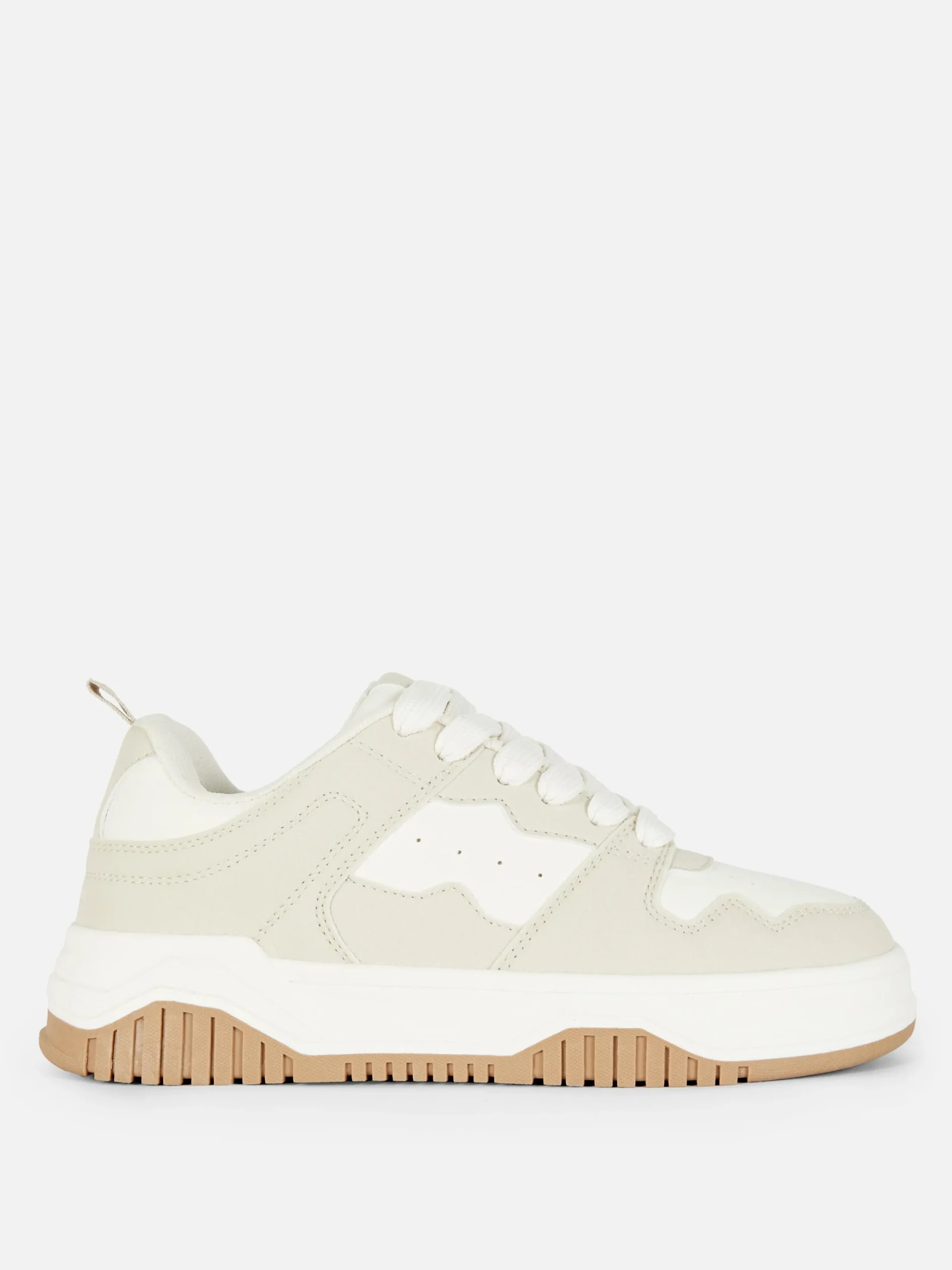 Sneakers|Primark Low-Top-Sneaker Im Skater-Stil Naturfarben