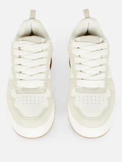Sneakers|Primark Low-Top-Sneaker Im Skater-Stil Naturfarben