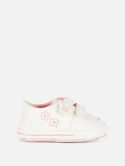 Sneakers|Primark Low-Top-Sneaker Mit Blumenmuster Weiß