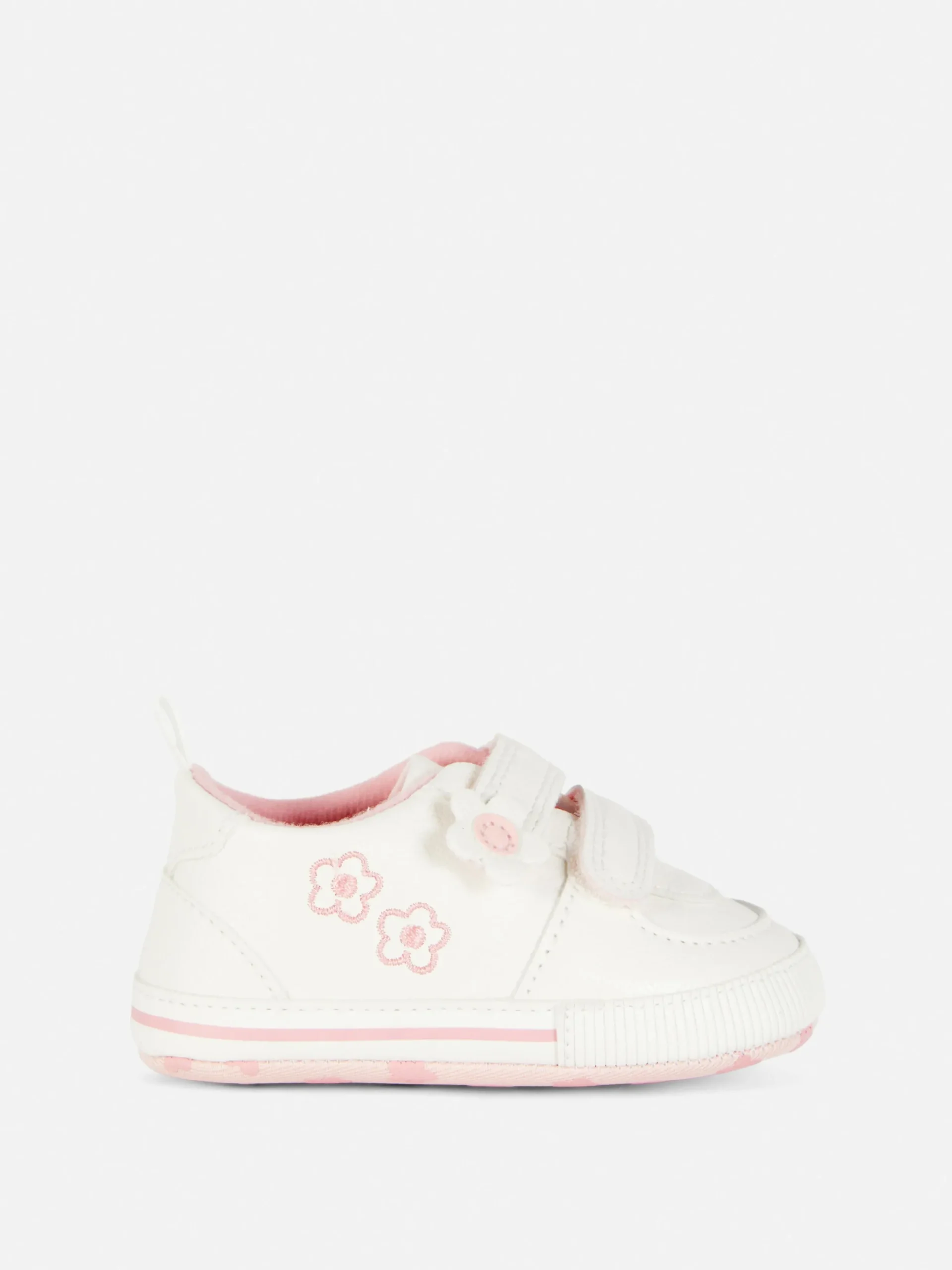 Sneakers|Primark Low-Top-Sneaker Mit Blumenmuster Weiß