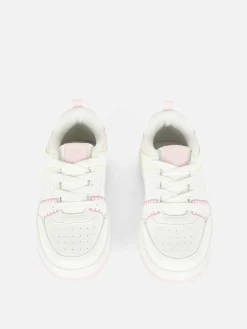 Sneakers|Primark Low-Top-Sneaker Mit Einsätzen Weiß