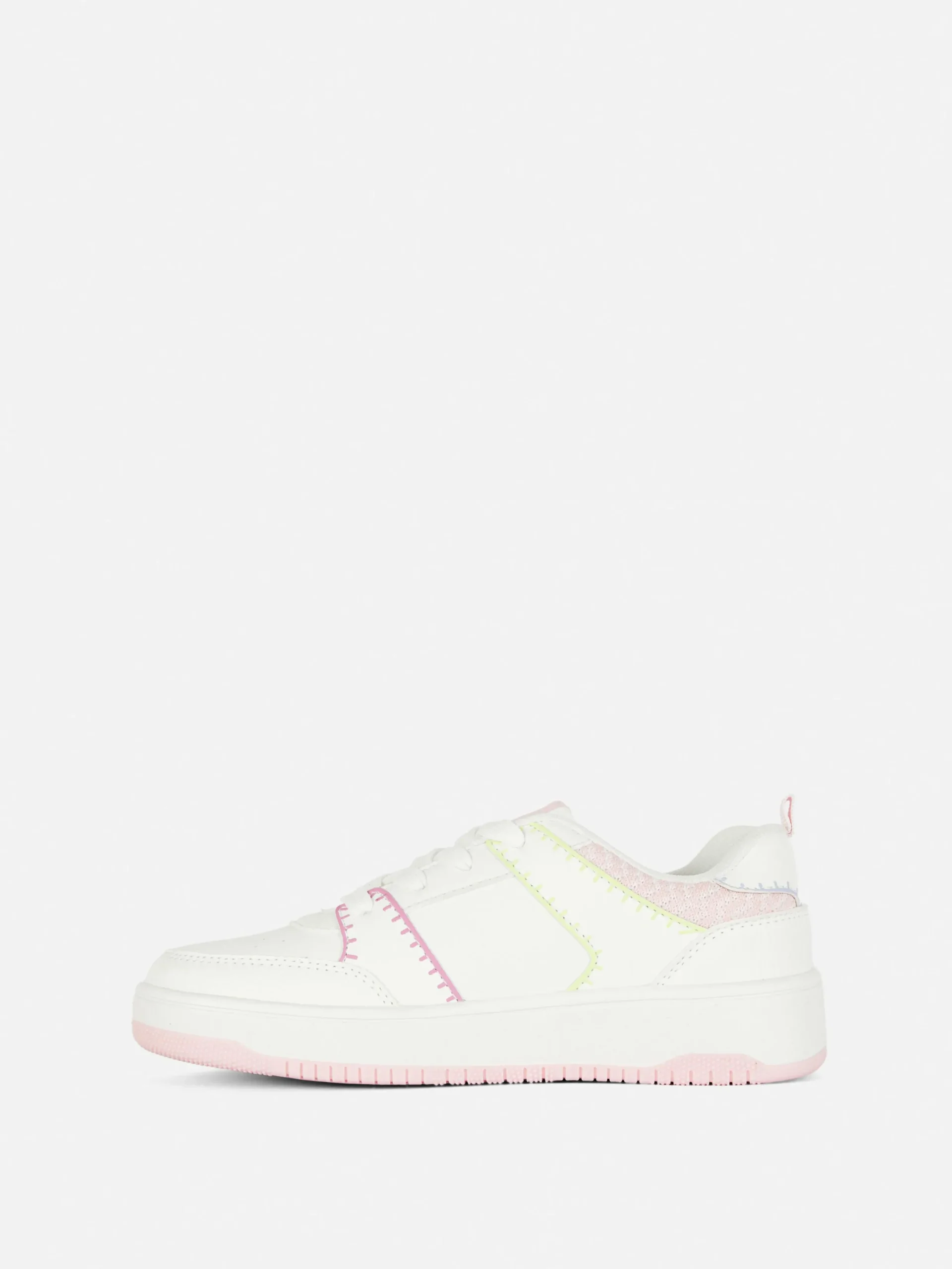 Sneakers|Primark Low-Top-Sneaker Mit Einsätzen Weiß