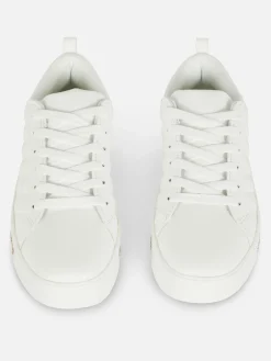 Sneakers|Primark Low-Top-Sneaker Mit Strasssteinen-Detail Weiß