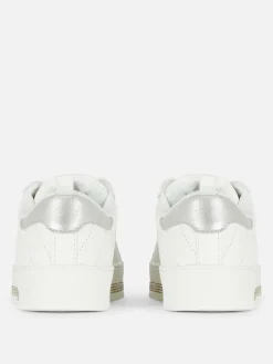 Sneakers|Primark Low-Top-Sneaker Mit Strasssteinen-Detail Weiß