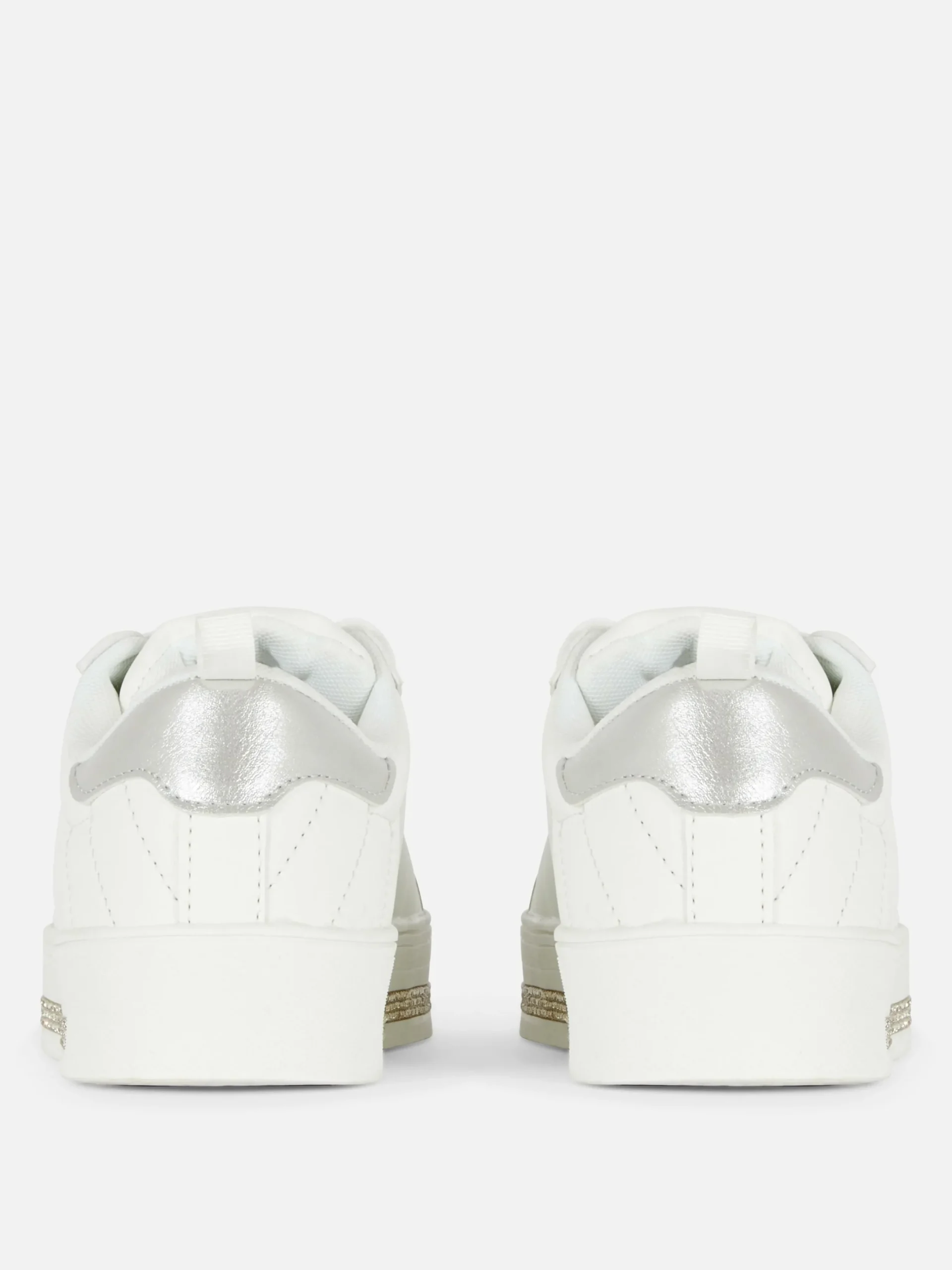 Sneakers|Primark Low-Top-Sneaker Mit Strasssteinen-Detail Weiß
