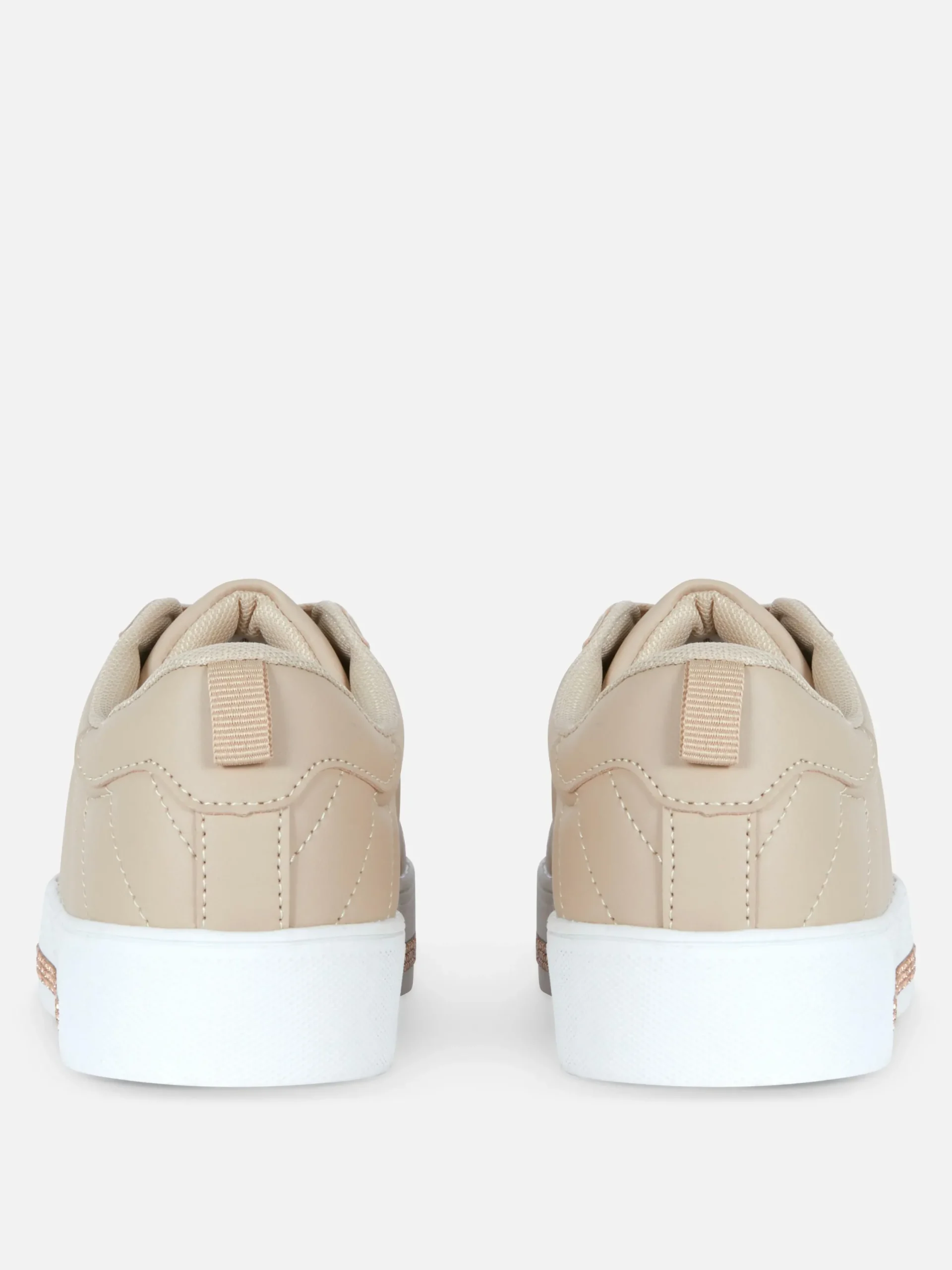 Sneakers|Primark Low-Top-Sneaker Mit Strasssteinen-Detail Beige