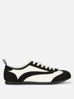 Sneakers|Primark Low-Top-Sneaker Zum Schnüren Mit Plimsoll Schwarz