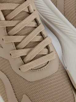 Sneakers|Primark Low-Top-Sneakers Aus Netzstoff Mokkafarben