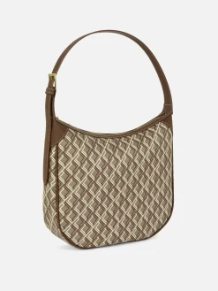Taschen Und Portemonnaies|Primark Lässige Tragetasche Mit Monogramm Schokoladenbraun