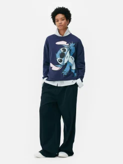 Hoodies Und Sweatshirts|Primark Lässiges „Disney Stitch“ Sweatshirt Marineblau