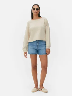Hoodies Und Sweatshirts|Primark Lässiges, Kurzes Sweatshirt Steinfarben