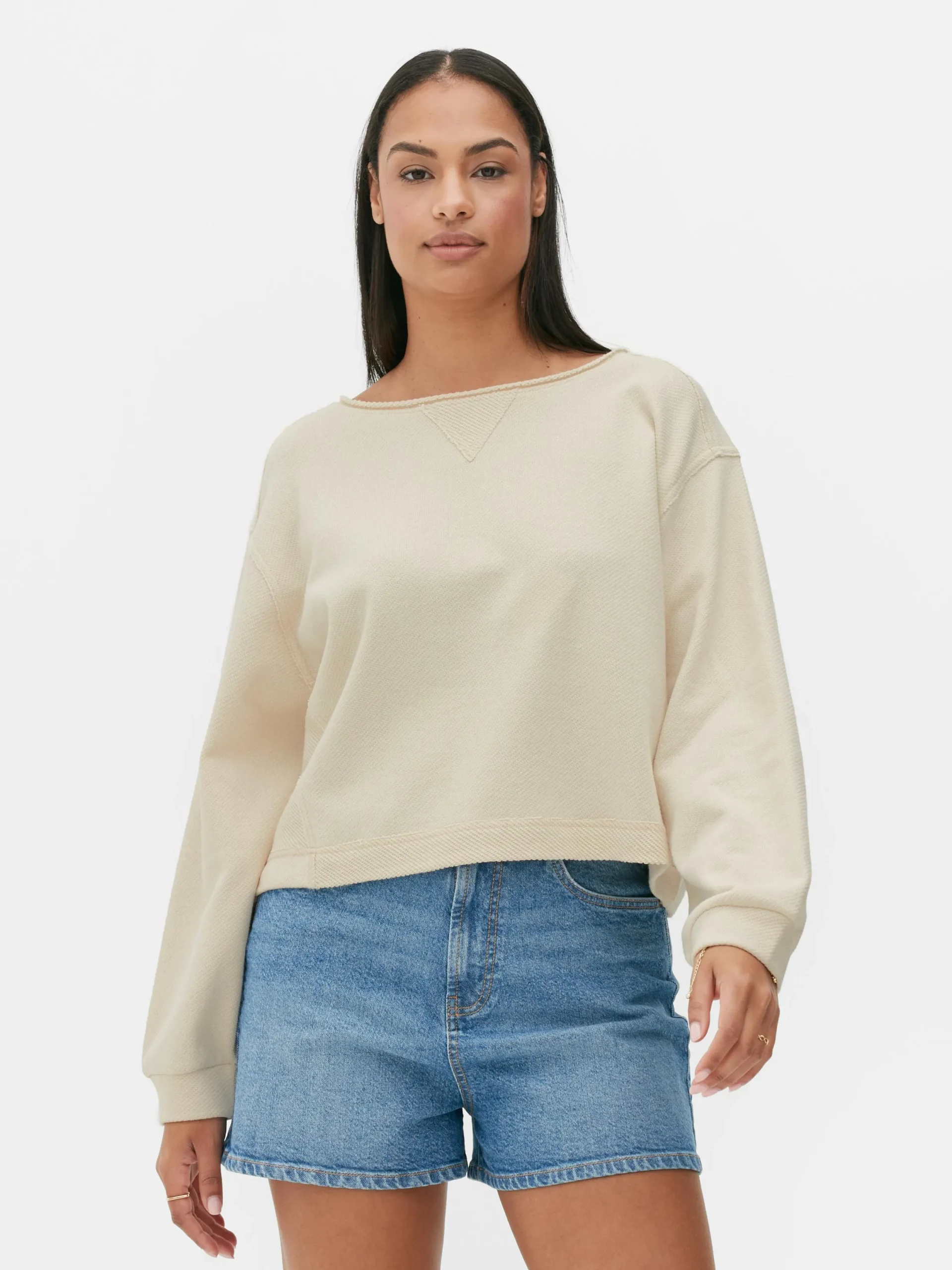 Hoodies Und Sweatshirts|Primark Lässiges, Kurzes Sweatshirt Steinfarben