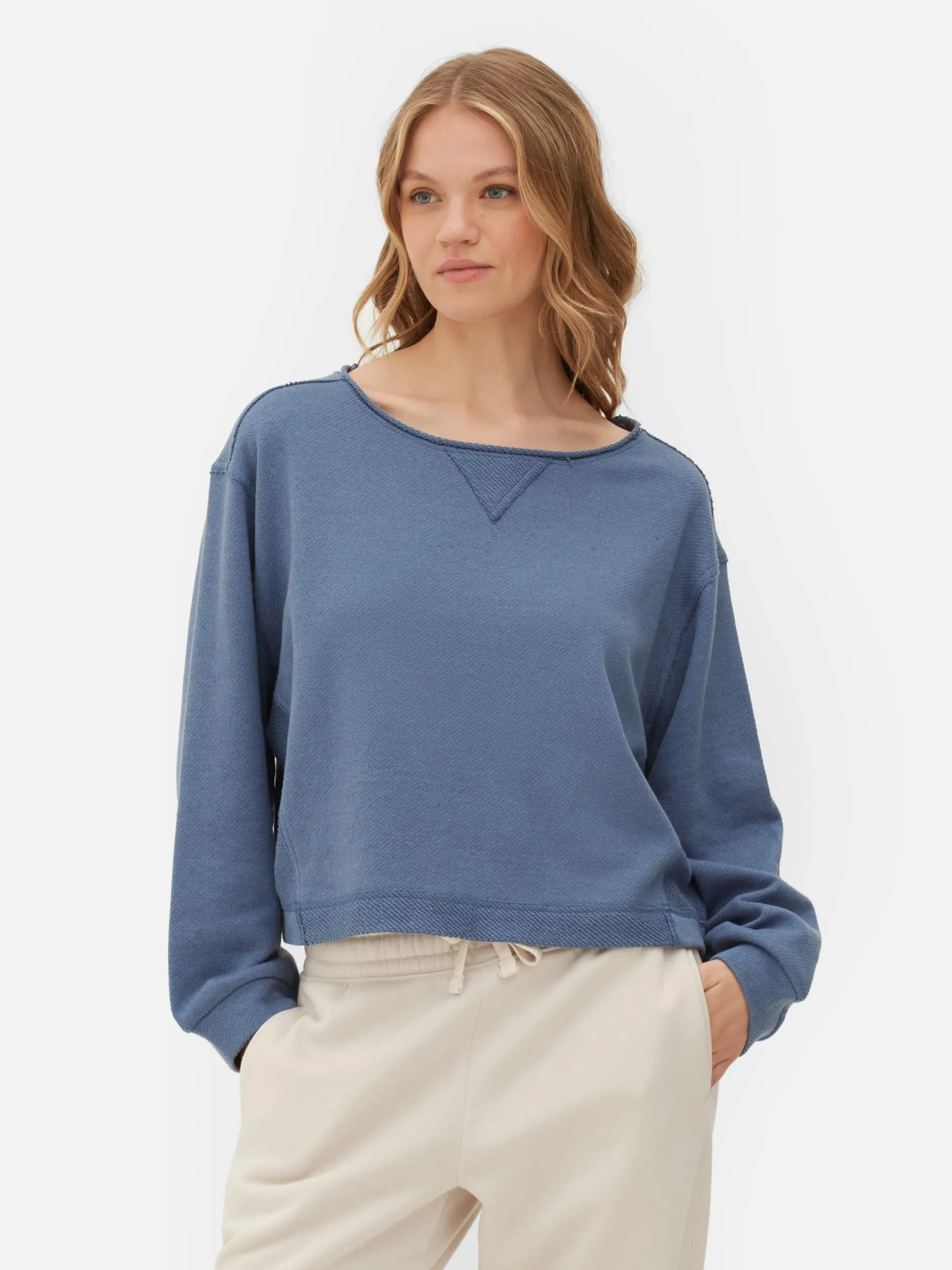 Hoodies Und Sweatshirts|Primark Lässiges, Kurzes Sweatshirt Blau