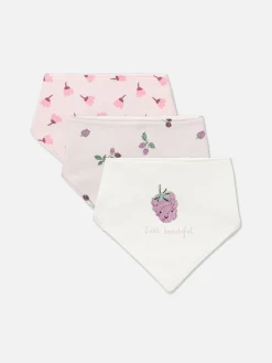 Füttern Und Abstillen|Primark Lätzchen Mit Beeren-Grafik, 3er-Pack Rosa