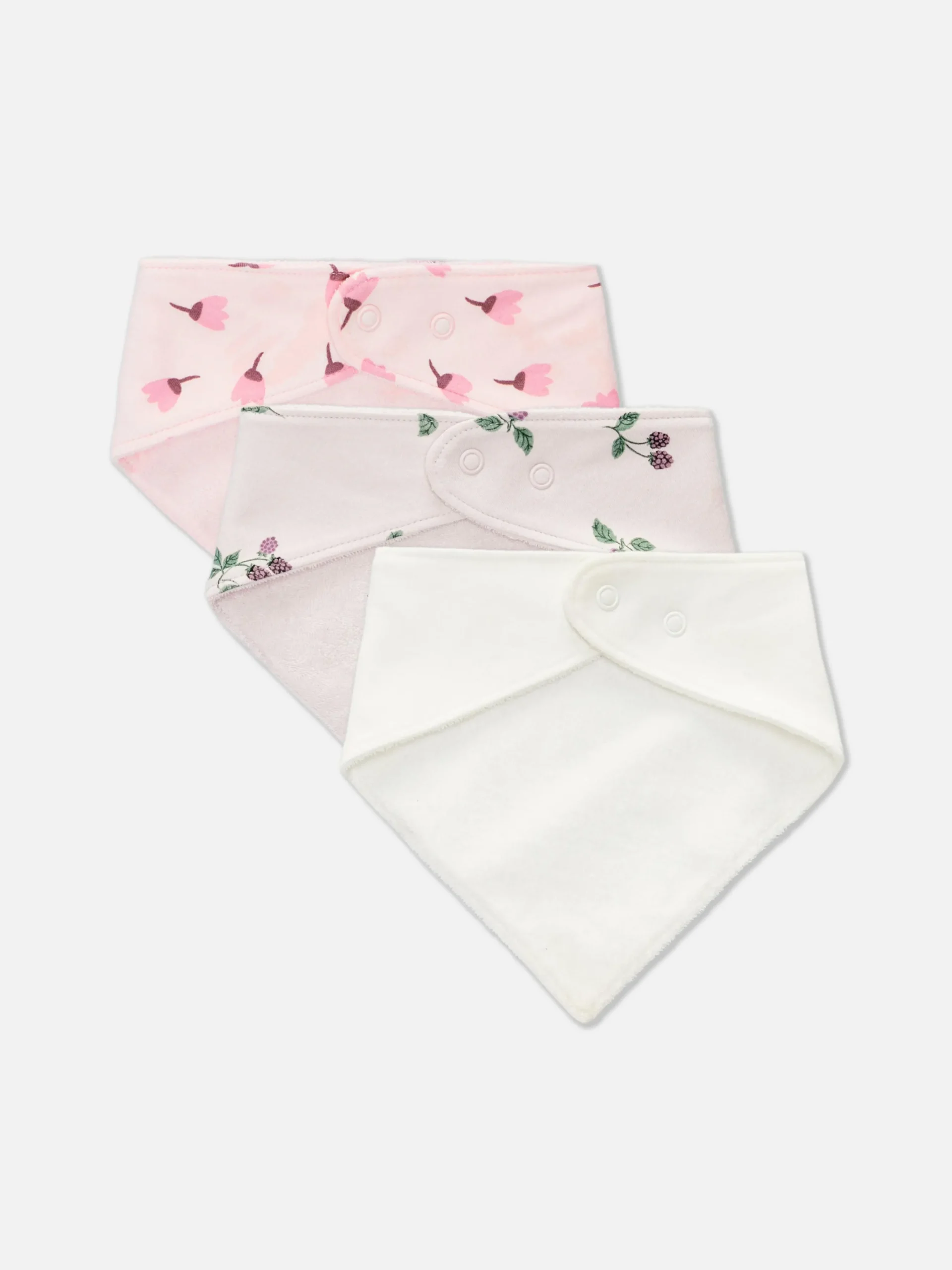Füttern Und Abstillen|Primark Lätzchen Mit Beeren-Grafik, 3er-Pack Rosa