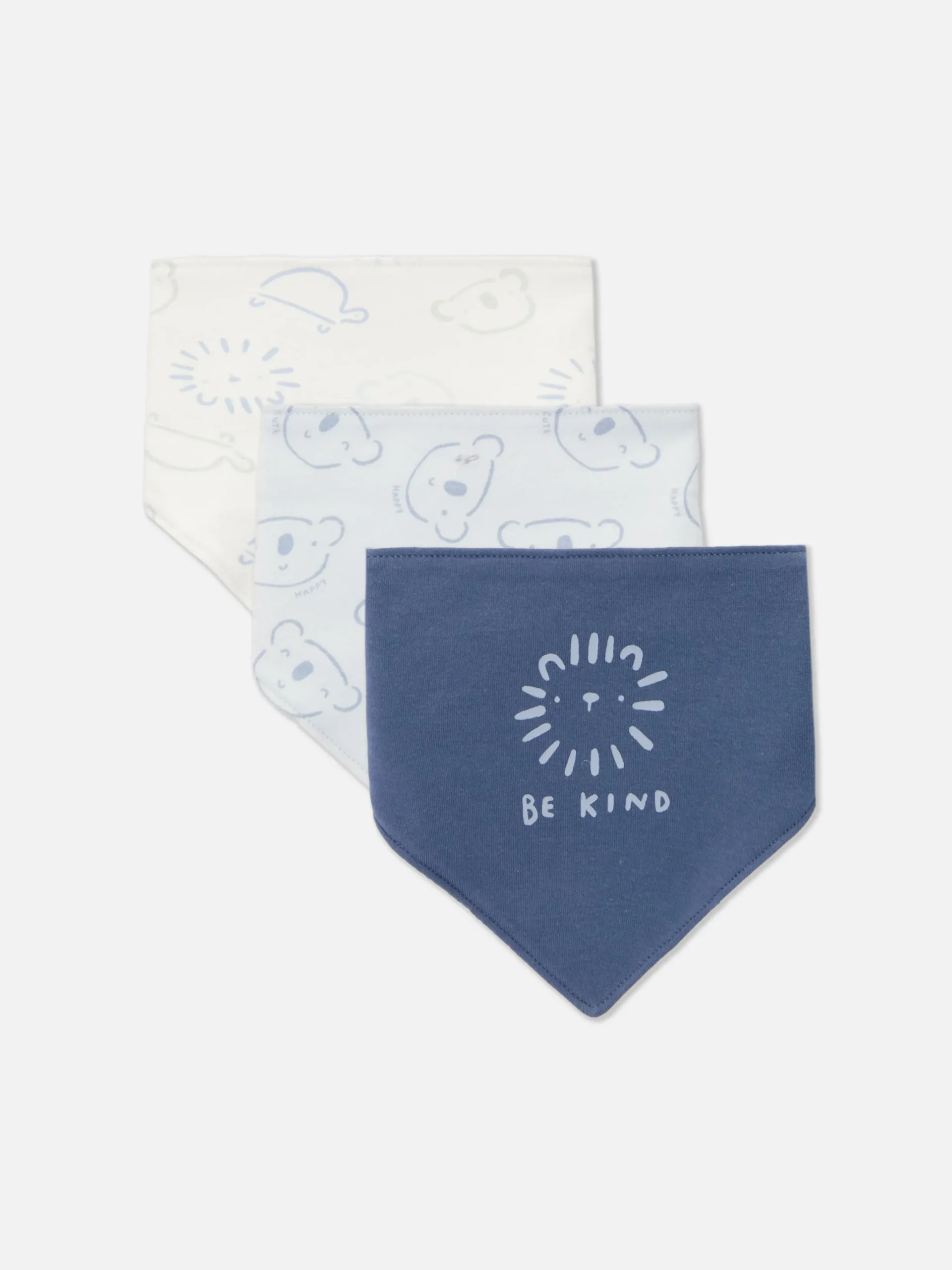 Füttern Und Abstillen|Primark Lätzchen Mit Tier-Grafik, 3er-Pack Blau