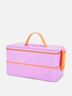 Koch- Und Backutensilien|Primark Lunchbox Mit Zwei Ebenen Rosa
