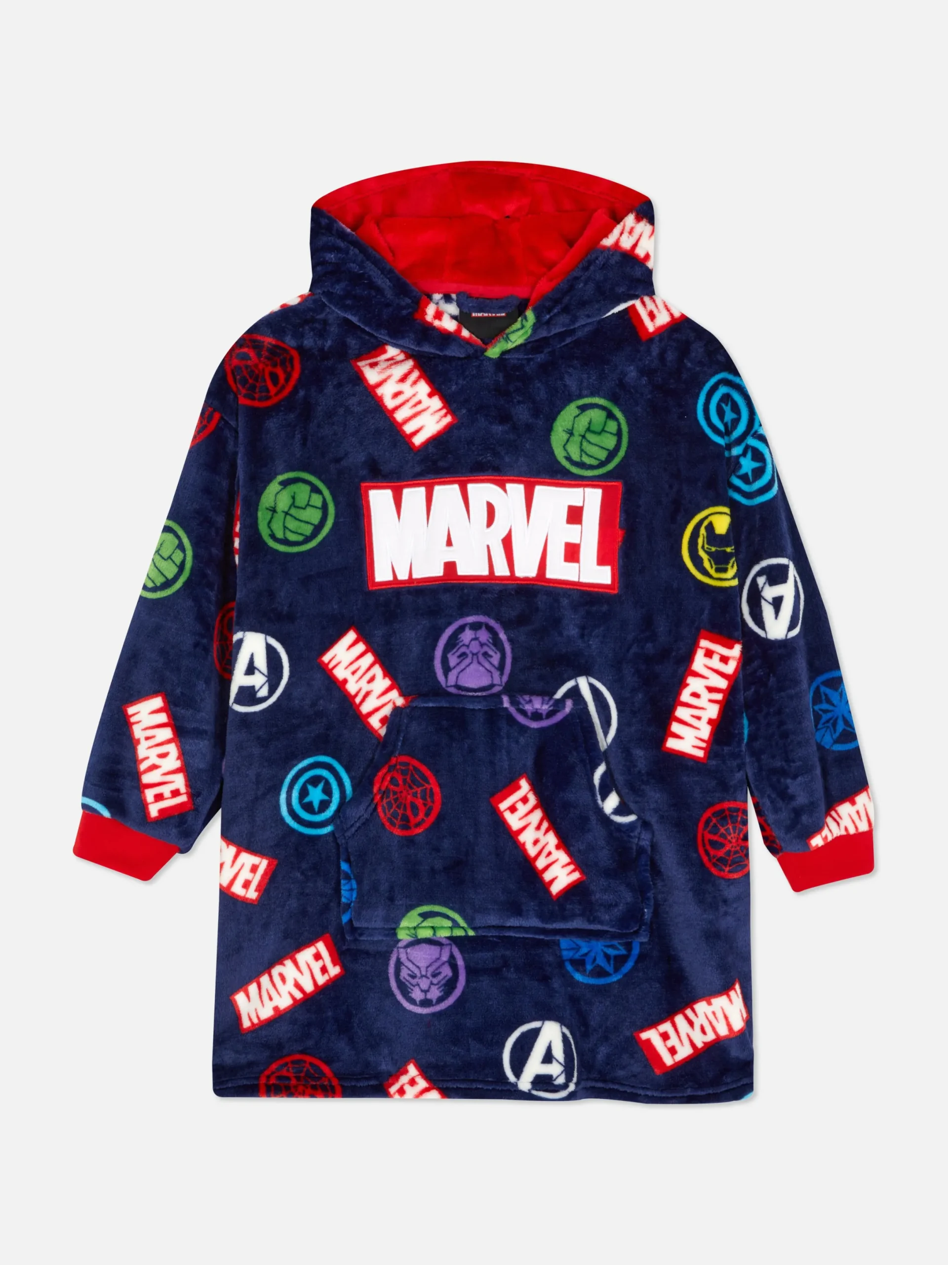 Snuddies Und Einteiler|Primark „Marvel Avengers“ Snuddie Mit Logo Für Kinder Marineblau