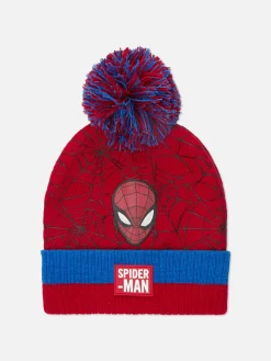 Mützen, Handschuhe Und Schals|Primark „Marvel Spider-Man“ Beanie Mit Pompon Rot