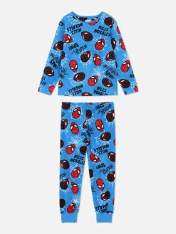 Schlafanzüge Und Nachtwäsche|Primark „Marvel Spider-Man“ Schlafanzug Aus T-Shirt Und Hose Blau